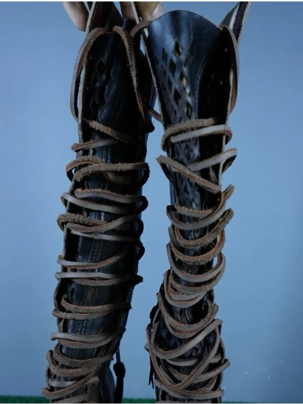 Freebird by Steven Madden carver Women’s Brown Lace-Up Knee Boot 8